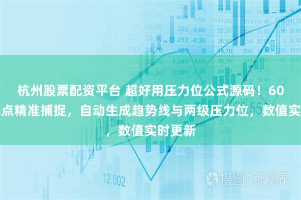 杭州股票配资平台 超好用压力位公式源码！60天高低点精准捕捉，自动生成趋势线与两级压力位，数值实时更新